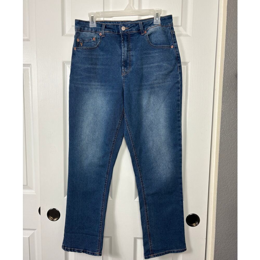 Frye High Waisted Denim Jeans 8/29 Dark Wash Women's Classic Straight Leg